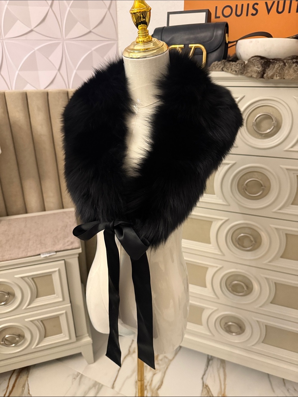 Real Fox fur collar